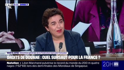 Droits de douane: pour Maya Atig, directrice générale de la Fédération bancaire française, la réunion au ministère des Finances "a été extrêmement utile"