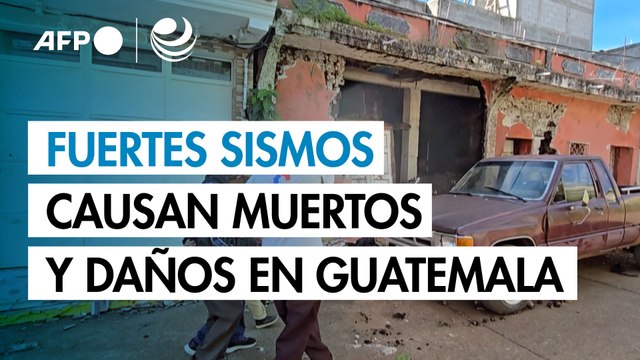 Fuertes sismos causan dos muertos y daños en viviendas en el sureste de Guatemala