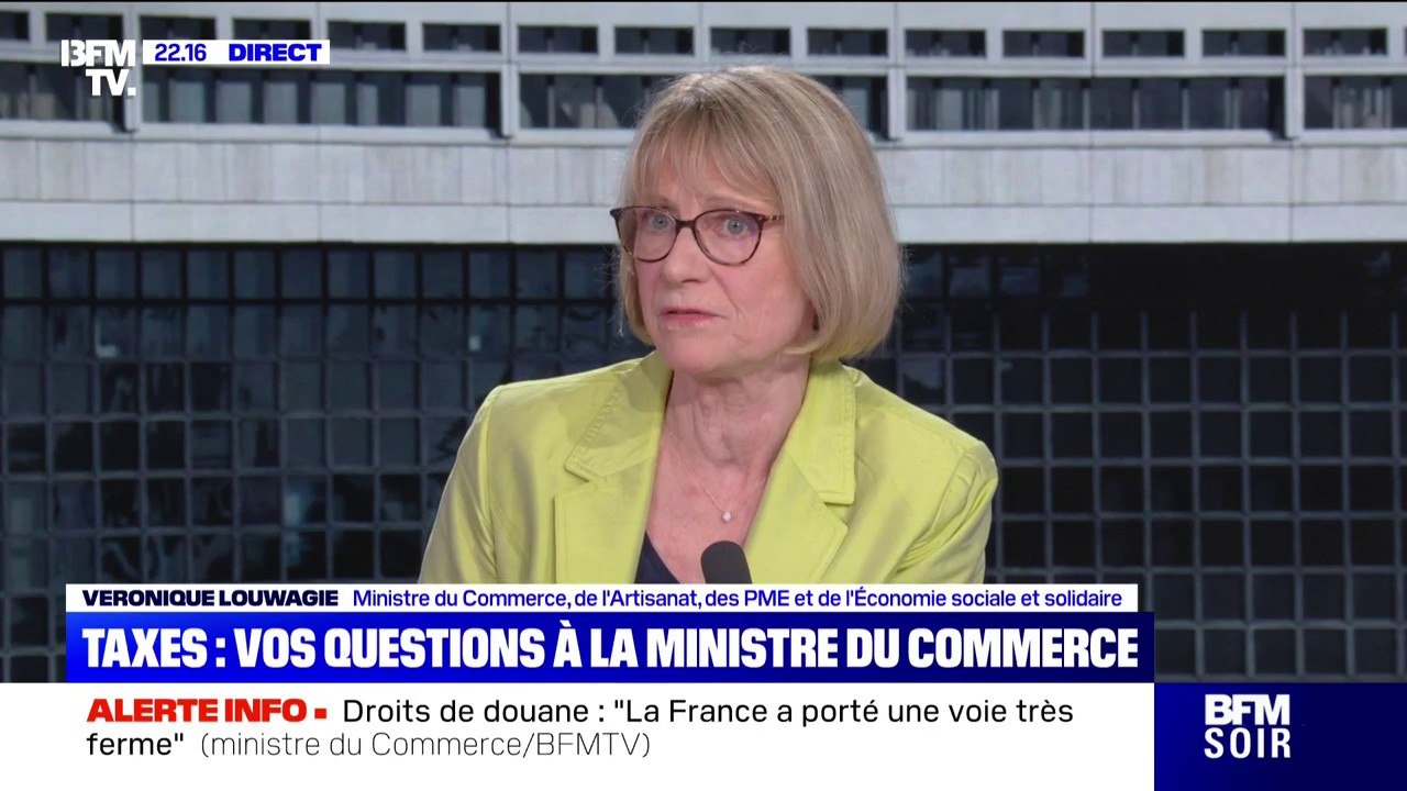 Droits de douane: pour Véronique Louwagie, ministre du Commerce, "les premiers impactés seront les Américains"