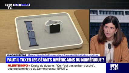 Droits de douane: pour Clara Chappaz, ministre déléguée du numérique, la taxe de 15% pour l'UE, "ce n'est pas la fin du match"
