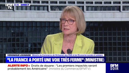 Droits de douane: "Il nous faut protéger nos entreprises de ces flux commerciaux", indique Véronique Louwagie, ministre du Commerce, à propos des plateformes asiatiques
