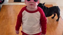 Toddler’s Pink Flower Sunglasses Moment!