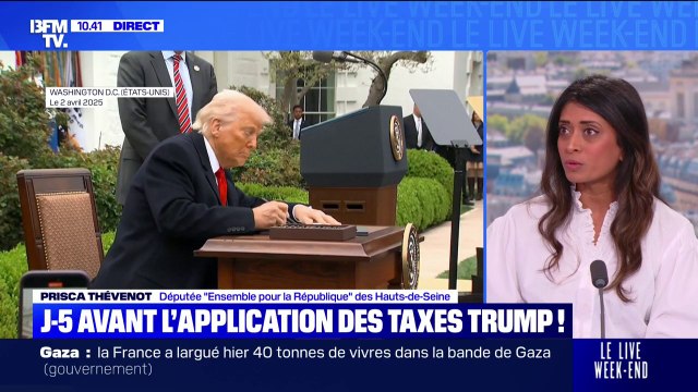 Il faut rappeler notre capacité à nous inscrire dans un rapport de force : Prisca Thevenot (Ensemble) réagit aux droits de douane imposés par Trump