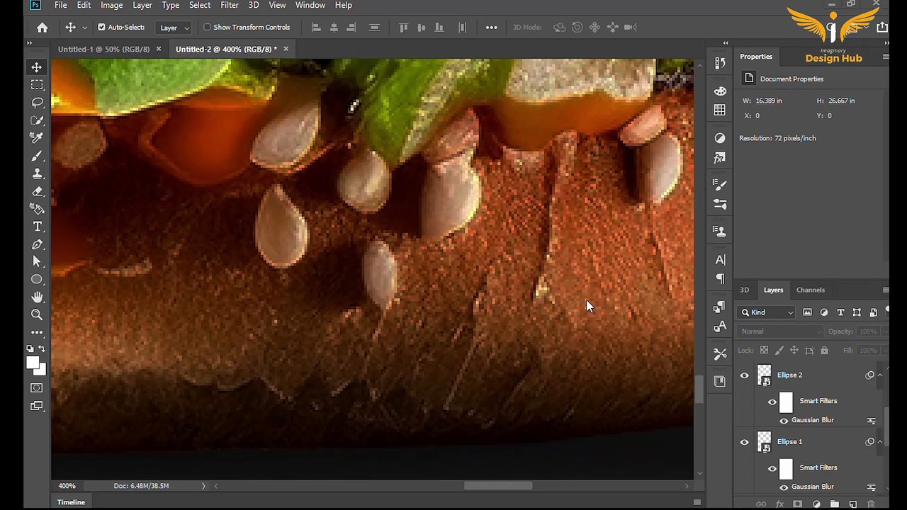 Burger Social Media Post Design in Photoshop Tutorial | Food Ad Design 2025 #socialmedia #post #design #photoshop