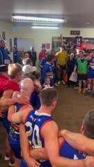 Daylesford sings the song following CHFL win over Skipton