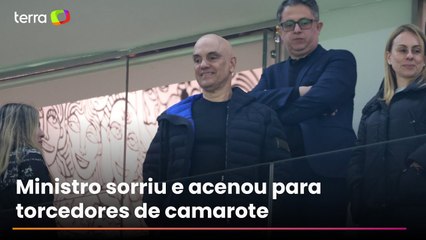 Moraes vai ao estádio curtir jogo do Corinthians horas após sanção de Trump