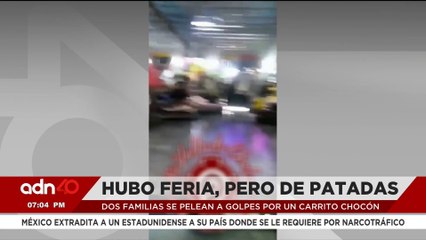 Familias se van a los golpes por un carrito chocón en Chalco, Edomex I Ciudad Desnuda