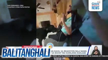 Magkakaklase, kinaaliwan dahil sa reaksyon nila nang makita ang alagang aso sa bahay ng kanilang kaklase | Balitanghali