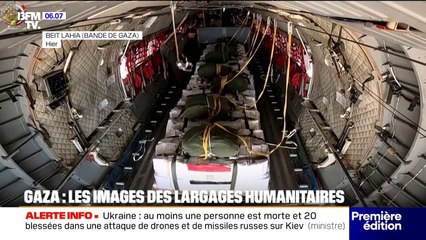 La Jordanie a survolé la bande de Gaza pour larguer de l'aide humanitaire
