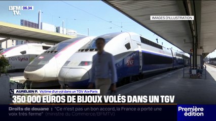 Un couple se fait dérober 350.000 euros de bijoux dans un TGV Aix-Paris
