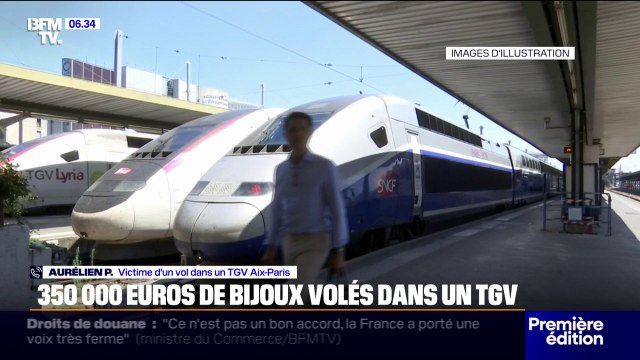Un couple se fait dérober 350.000 euros de bijoux dans un TGV Aix-Paris