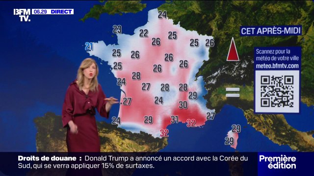 Météo: le nord toujours sous la pluie, le sud sous les fortes chaleurs