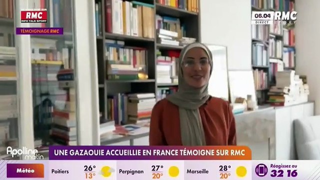 Document - La gazaouie Nour Atallah, exclue de Sciences Po pour apologie de la haine, témoignait la semaine dernière sur RMC : J'ai obtenu une bourse du gouvernement français