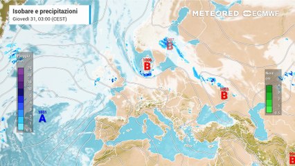 31-07-2025: prima perturbazione di agosto