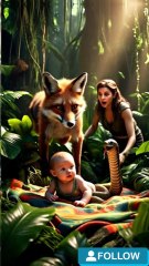 Fox save child from snake