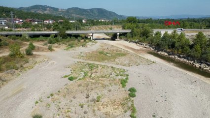 Bartın’da kuraklık nedeniyle barajlardaki su seviyesi düştü, ırmak kurudu
