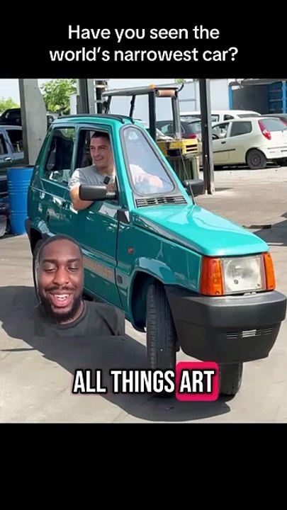 World’s Skinniest Fiat Panda (Only 50 cm Wide!) 🤯🚗 #SandhuWheels” یا “Giant Fiat Panda Shrunk to Width of a Pillow! 🛏️✨ #SandhuWheels”  📝 Description (Copy-Paste Ready): less Copy Edit Meet the world’s narrowest drivable car – a single‑seater Fiat Pan