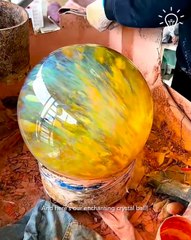 The mesmerizing process behind crystal ball making!