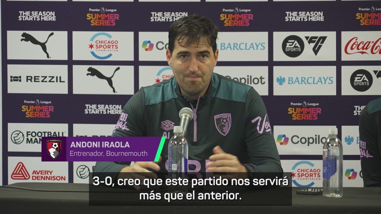 Iraola, tras la derrota ante el United: "Necesitamos a todos los jugadores en la misma sintonía"