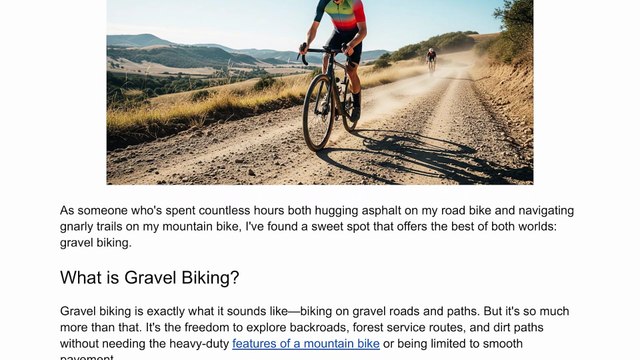 Gravel Biking - The Perfect Middle Ground Between Road and Mountain | Niall O'Riordan UBS