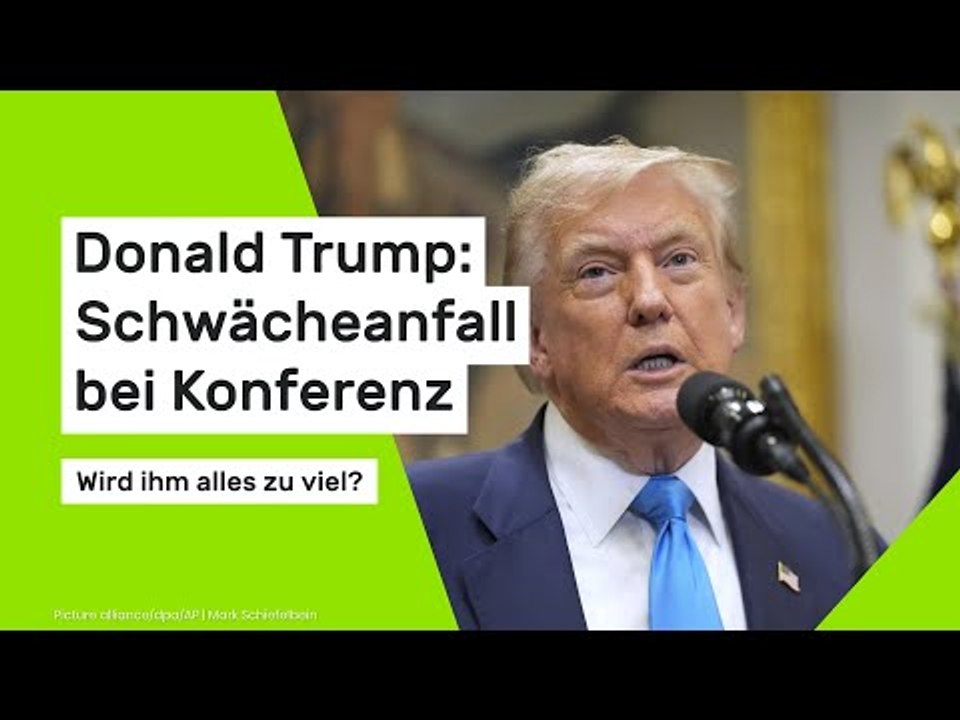 Donald Trump: Schwächeanfall bei Konferenz – wird ihm alles zu viel?