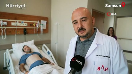 Karın ağrısıyla gitti ameliyata alındı! Karnından 2 buçuk kiloluk kitle çıktı