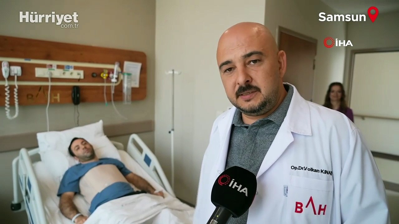 Karın ağrısıyla gitti ameliyata alındı! Karnından 2 buçuk kiloluk kitle çıktı