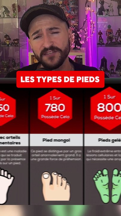 LES DIFFERENTS TYPES DE PIEDS !