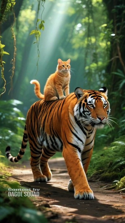 Kucing naik harimau