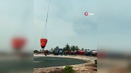 İşte Bursa’daki yangınlarda traktörlü çiftçi ordusu!