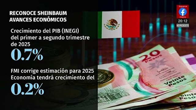 Claudia Sheinbaum destaca crecimiento económico en México con datos del INEGI