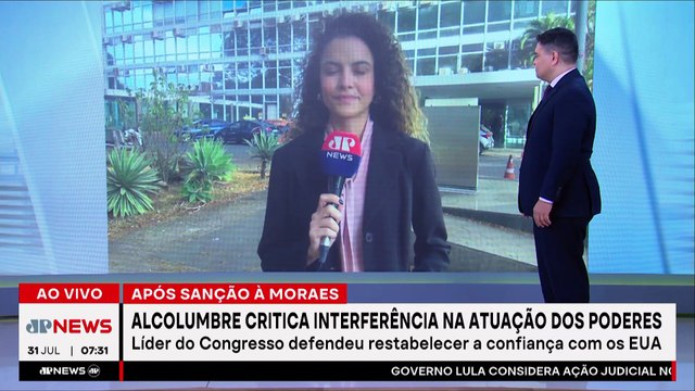 “Congresso não admite interferências nos Poderes”, diz Alcolumbre após sanções dos EUA a Moraes