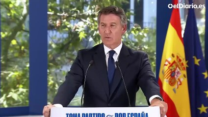Feijóo: "Cuando un político falsea su currículum debe de ser corregido de forma inmediata".