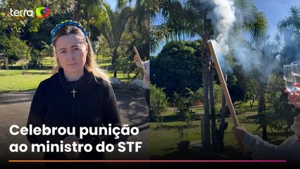 Deputada do PL comemora sanção dos EUA contra Moraes com fogos de artifício e espumante