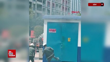 Siirt’te trafo yangını