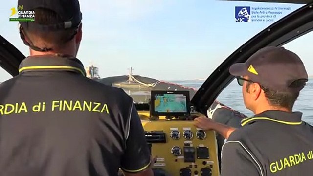 La Gdf recupera importanti Tesori sommersi nel mare salentino