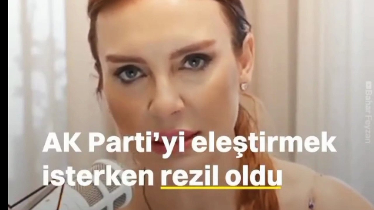 Bahar Feyzan hükümeti eleştirmek isterken fena halde rezil oldu: Orayı b.k götürüyor