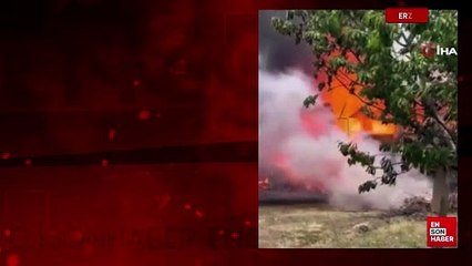 Erzurum İspir’de yangın paniği