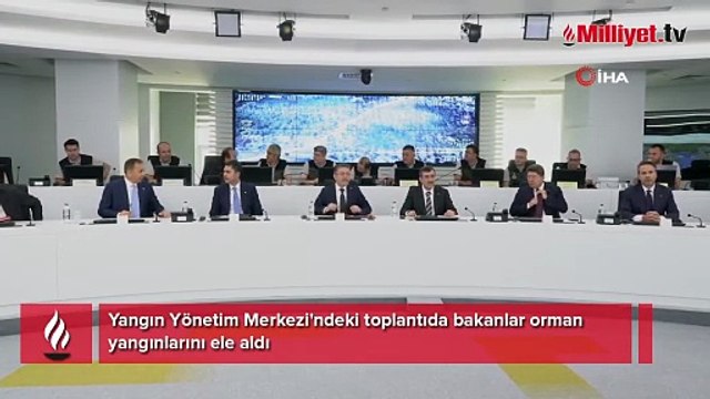 Orman yangınlarıyla mücadele stratejisi masada! Bakan Yumaklı: Yeşil vatan için gece gündüz teyakkuzdayız