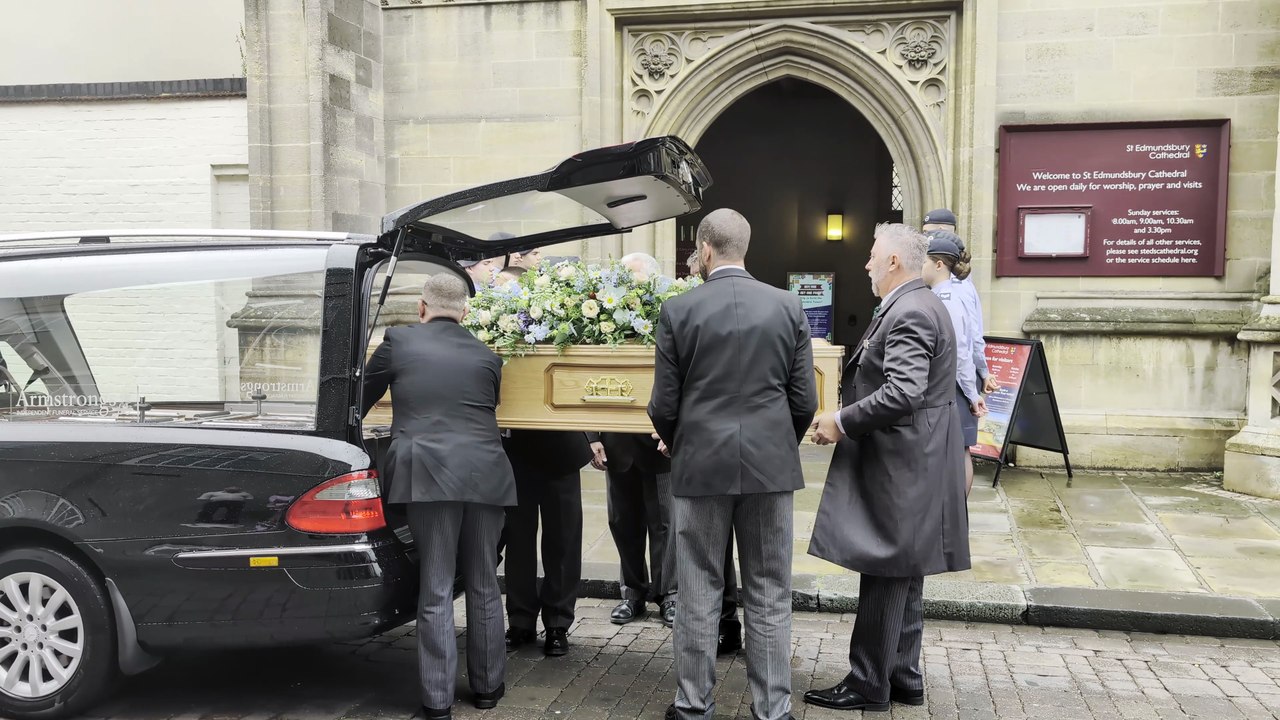 Norman Tebbit funeral in Bury St Edmunds