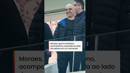 Moraes é flagrado fazendo gesto obsceno em Corinthians x Palmeiras na Neo Química Arena #shorts
