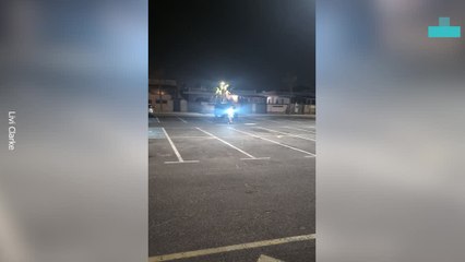 Hilarious Moment Woman Falls off E Scooter