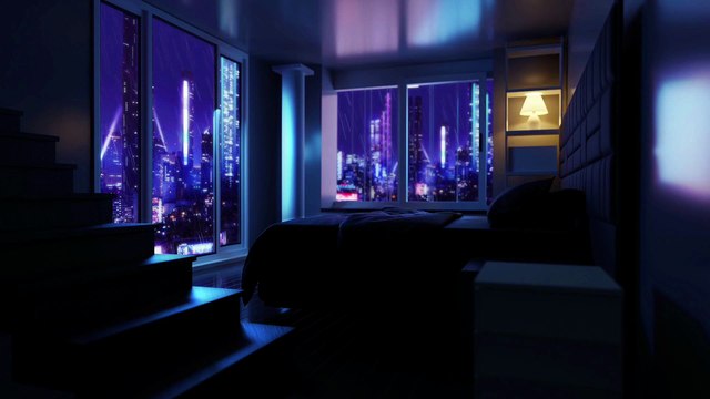 Gentle rain sounds in the bedroom [Study, work, concentration, sleep, meditation, relaxation, ASMR]