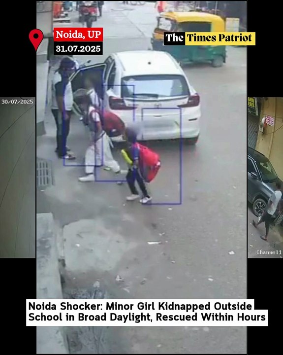 Noida Shocker: Minor Girl Kidnapped Outside School in Broad Daylight, Rescued Within Hours