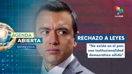 Entrevista | Manifestaciones contra el gobierno de Daniel Noboa