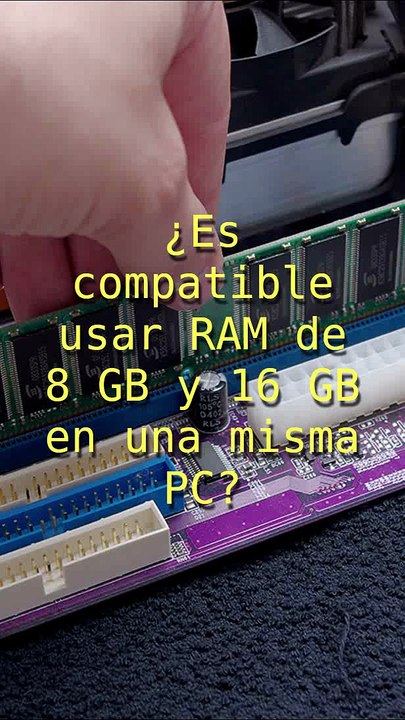 ¿Mi PC * acepta 48 GB de RAM combinando 8 GB y 16 GB?