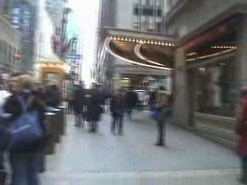 Vue des rues de ny puis des nations unies