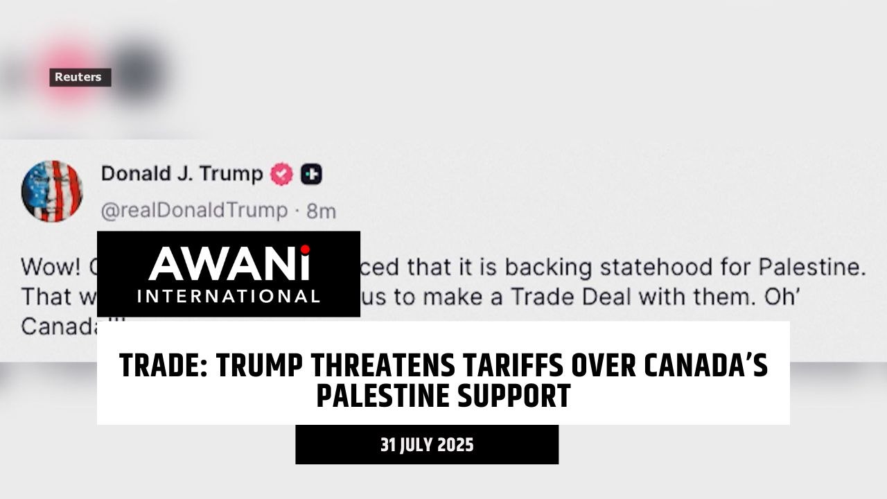 Trade: Trump threatens tariffs over Canada’s Palestine support
