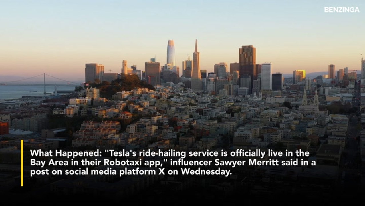Tesla's Robotaxi Is Now Live In The San Francisco Bay Area, Serves A Larger Area Compared To Waymo