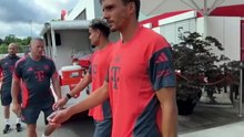 Luis Diaz trains with Bayern for the first time